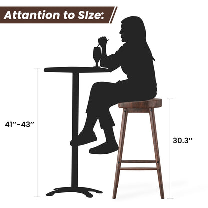 The Sculpted Walnut Saddle Stool: Solid Wood Mid-Century Bar Seating (Set of 2)