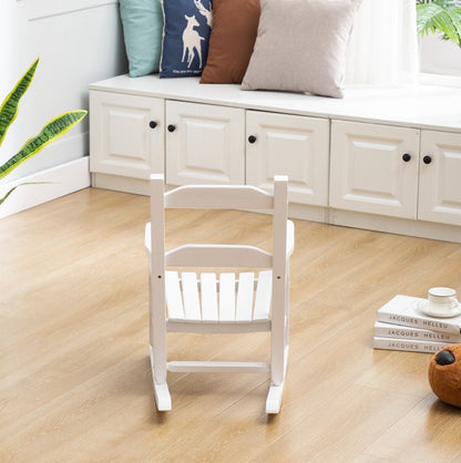 ADOUER WOOD Child's Rocking Chair Kids Porch Rocker Indoor Outdoor Wood