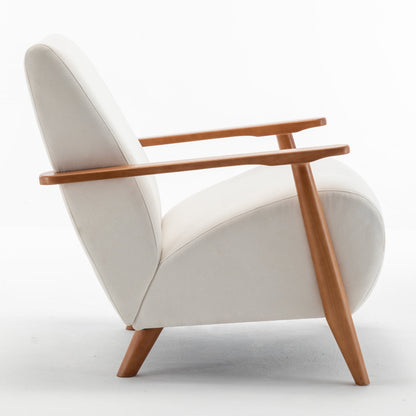 The "Willow" Sheesham & Linen Accent Chair