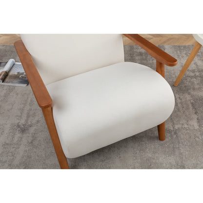 The "Willow" Sheesham & Linen Accent Chair