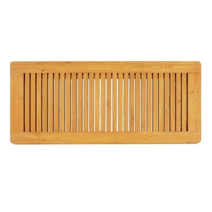 ADOUER WOOD Weather-Resistant Timber Garden Table with Slatted Top with Exterior PU Finish