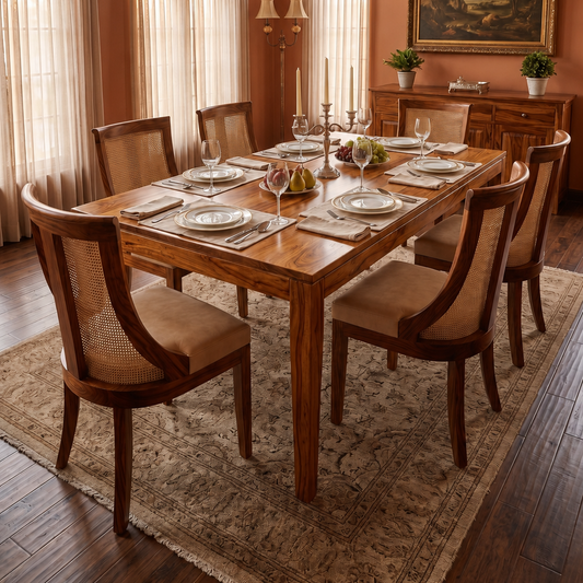 wooden 6 Seater Dining Sets