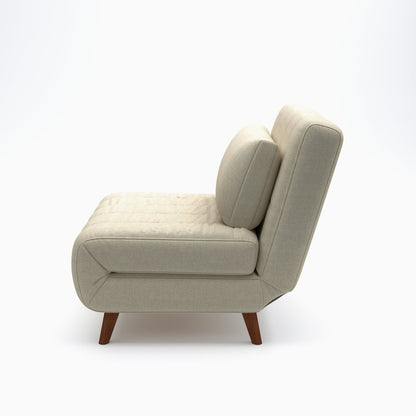 Space Saving Multiuse Solid Wood Base Upholstered Pillow Back Convertible Sleeper Sofa Bed