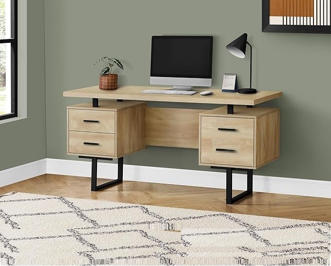 Premium Solid Sheesham Wood Both Side Drawer & Cabinet Study Table