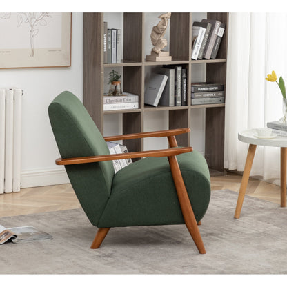 The "Willow" Sheesham & Linen Accent Chair