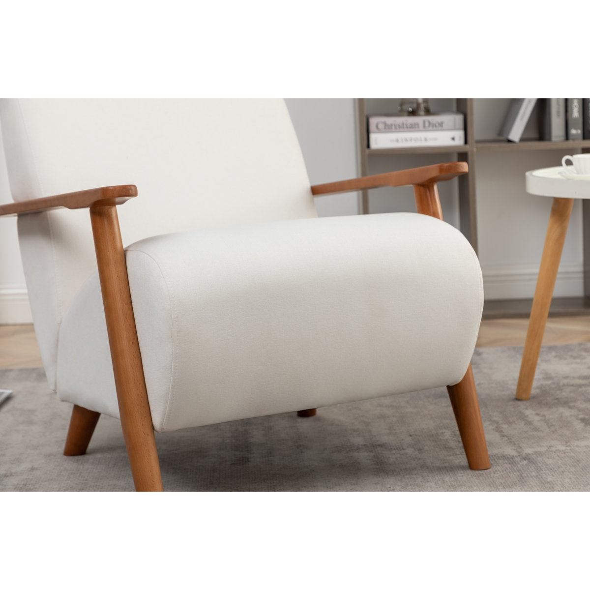 The "Willow" Sheesham & Linen Accent Chair