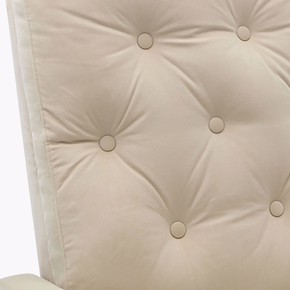 Luxurious Velvet Upholstered Rocking Chair with Solid Wood Base