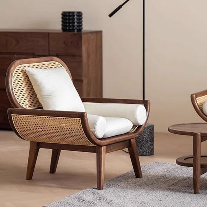 Timeless Comfort: Adouer Wood Sheesham & Cotton Linen 3 Seater Sofa