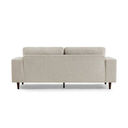 Durable Cotton Fabric 3 Seater Sofa with Sheesham Wood Frame