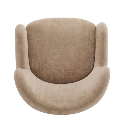 Beige armchair on a white background