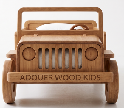 Wooden toy car bed