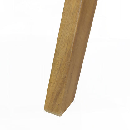 Close-up of a wooden leg on a white background