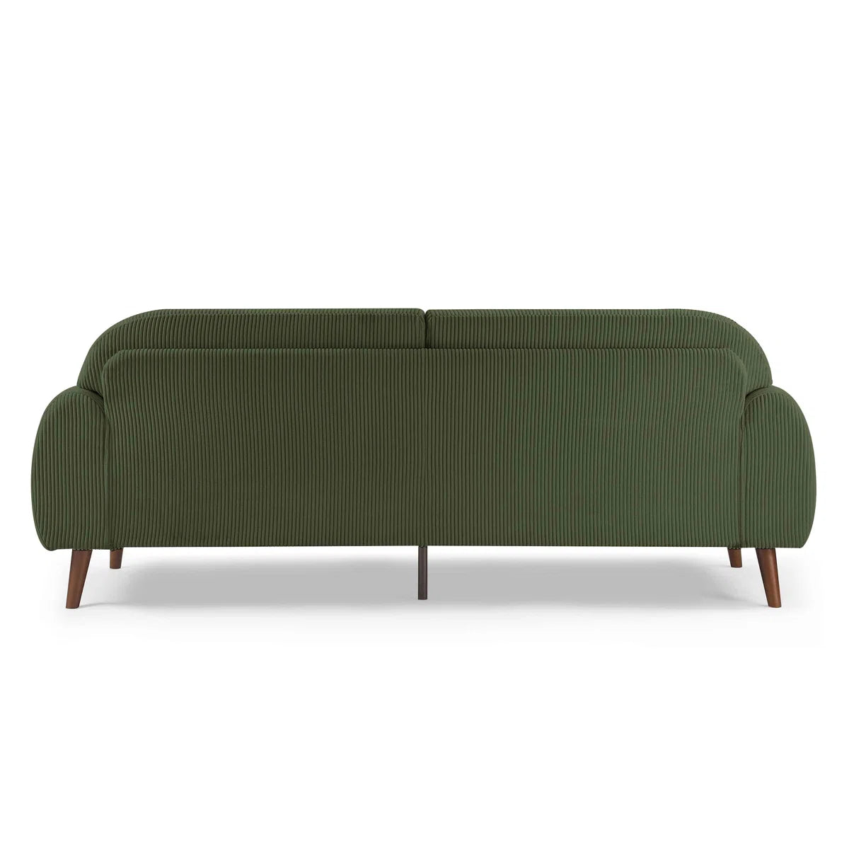 Green sofa on a white background