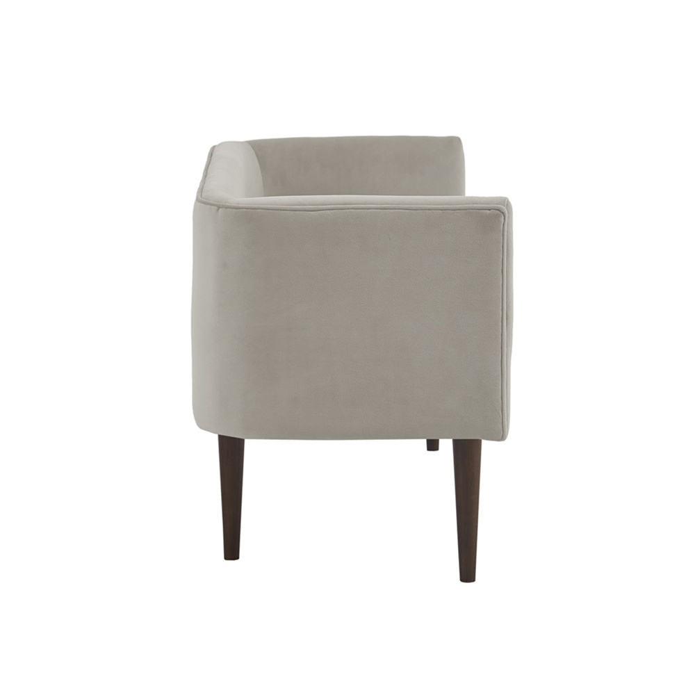 Gray armchair on a white background