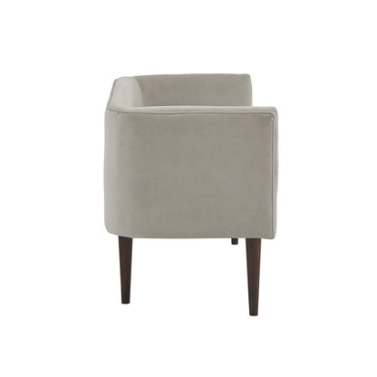 Gray armchair on a white background