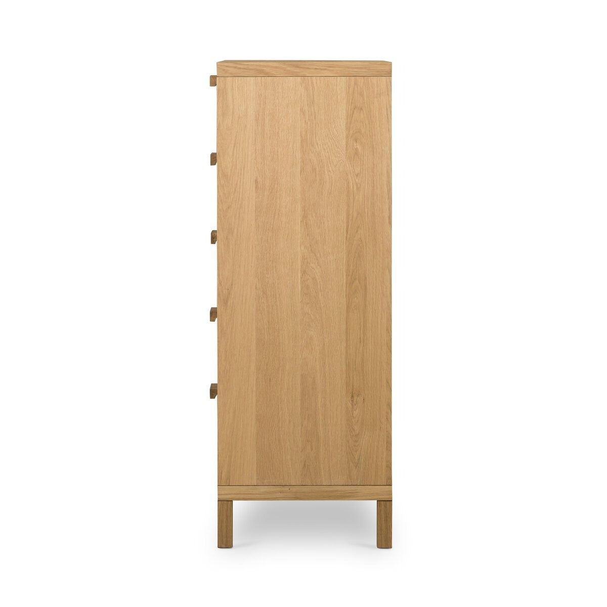 Wooden cabinet on a white background