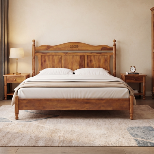 Solid Sheesham Wood Bed