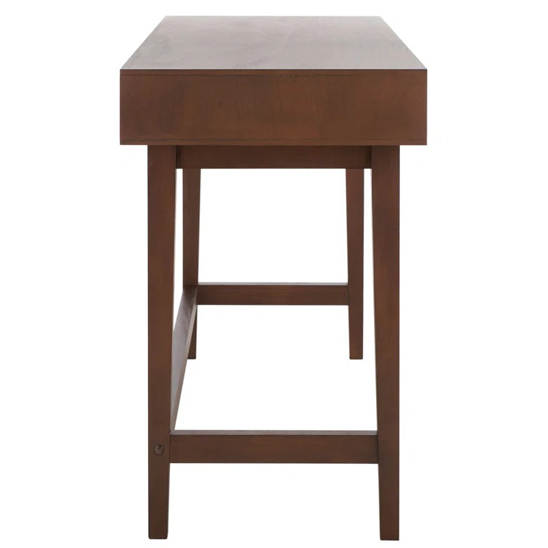 Wooden bar stool with a white background