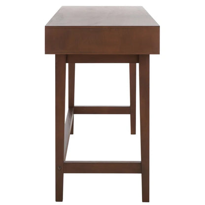 Wooden bar stool with a white background