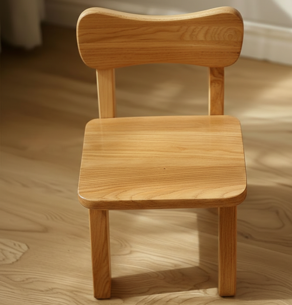 Wooden chair on a wooden floor