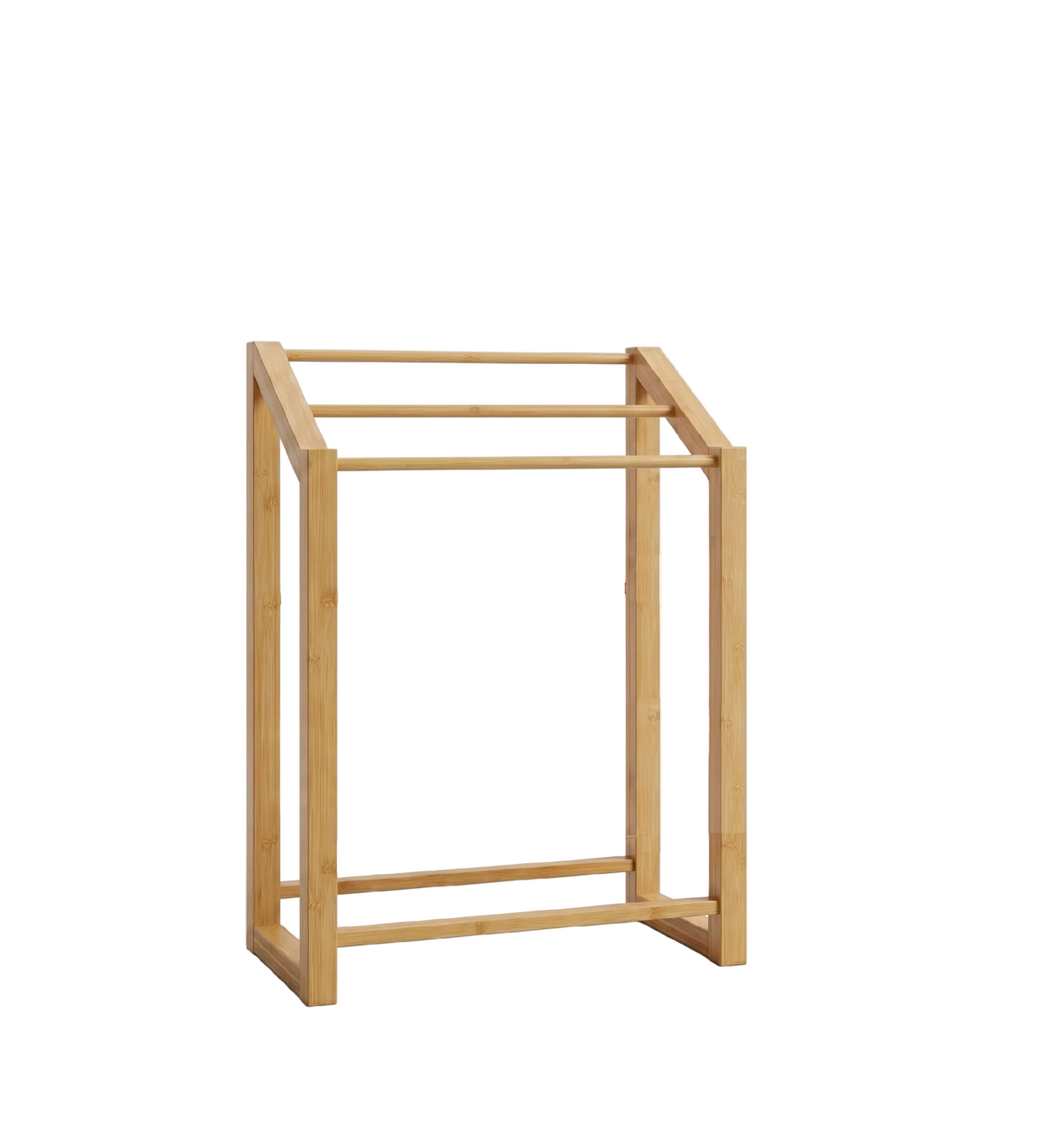 Wooden frame on a white background