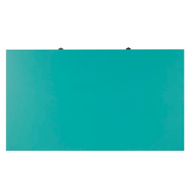 Adouer Wood Akiyoshi Turquoise Turned-Leg Writing Desk