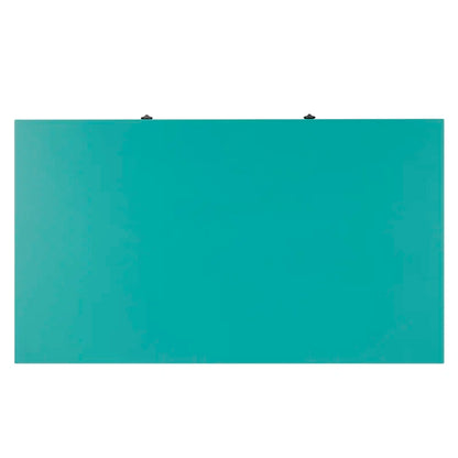 Adouer Wood Akiyoshi Turquoise Turned-Leg Writing Desk