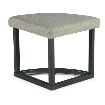 ADOUER WOOD Solid Sheesham Wood Round Top And Metal Frame Coffee Table Set With 4 Setting Stool