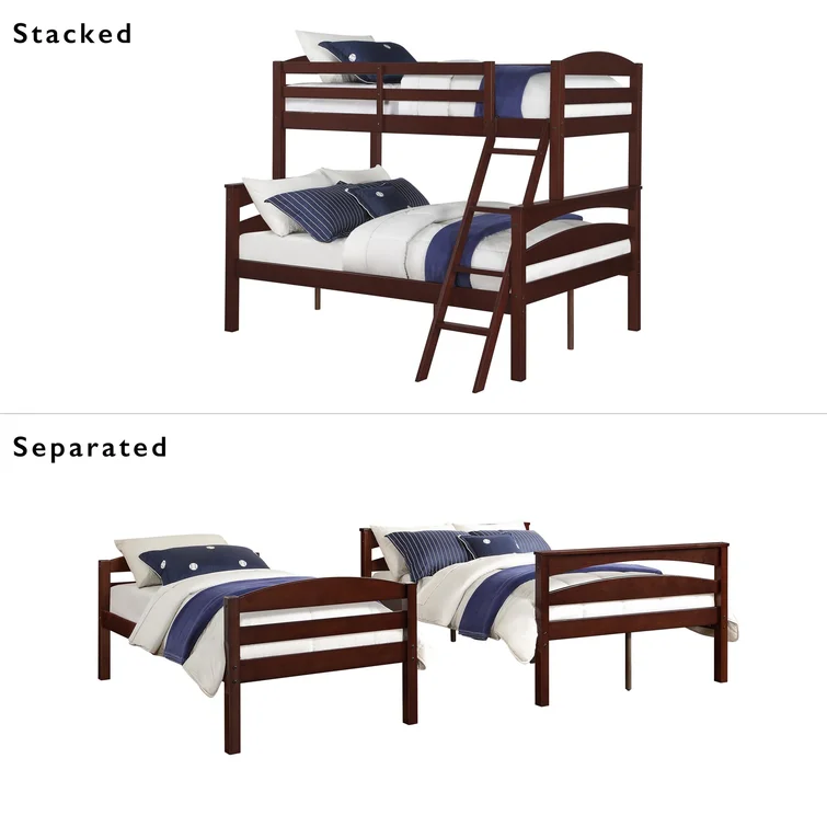 ADOUER WOOD Solid Sheesham Wood Standard Bunk Bed - Convertible into Two Separate Beds