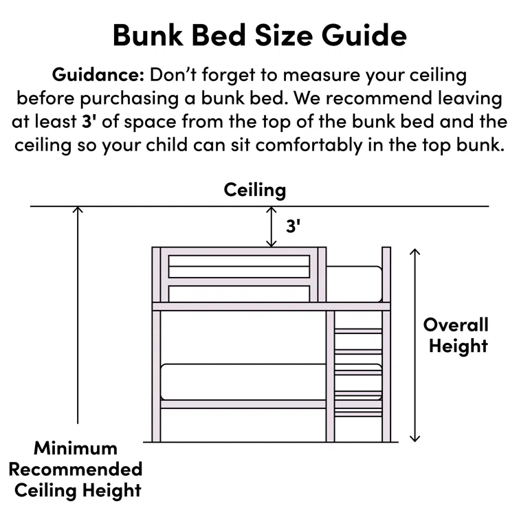 ADOUER WOOD Solid Sheesham Wood Standard Bunk Bed - Convertible into Two Separate Beds