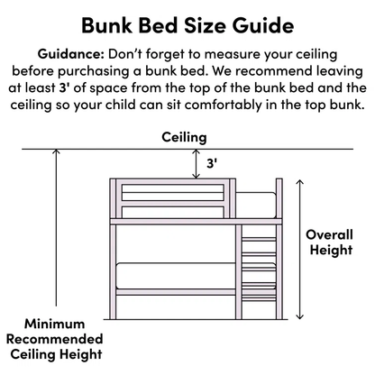 ADOUER WOOD Solid Sheesham Wood Standard Bunk Bed - Convertible into Two Separate Beds