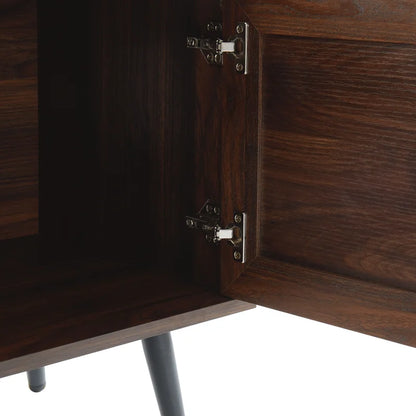 ADOUER WOOD Stylish Look Solid Acacia Wood 2 Door Tv Unit