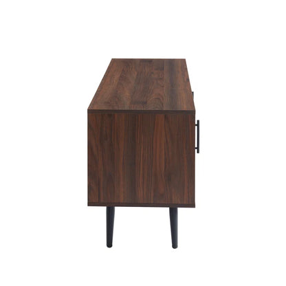 ADOUER WOOD Stylish Look Solid Acacia Wood 2 Door Tv Unit