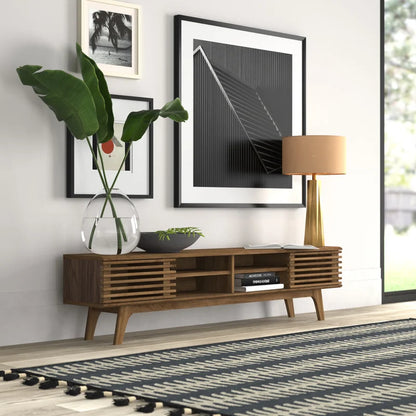 ADOUER WOOD Solid Sheesahm Wood Tv Units With Stoarge