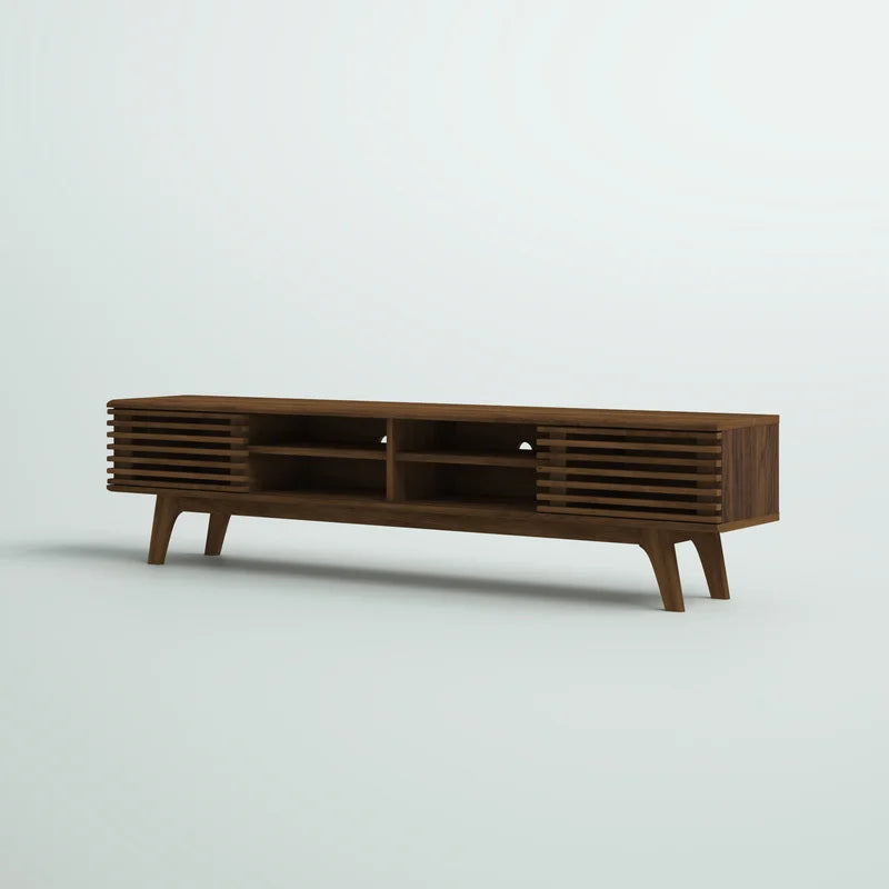 ADOUER WOOD Solid Sheesahm Wood Tv Units With Stoarge