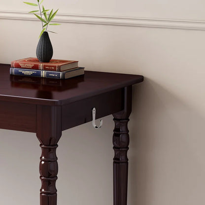 Adouer Wood Solid Sheesham Wood Writing Desk and Chair Set
