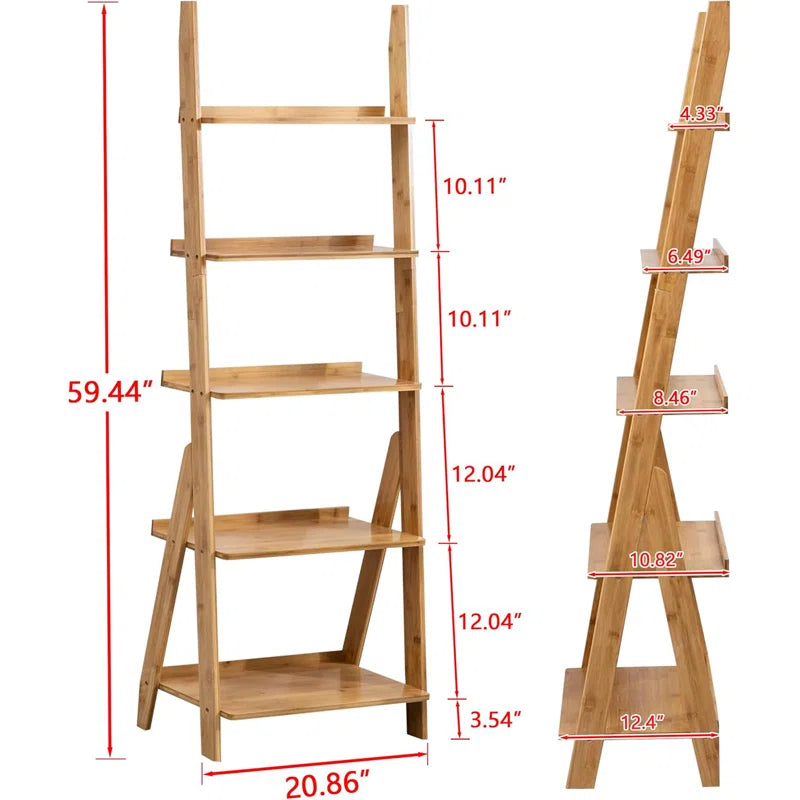 ADOUER WOOD Solid Acacia Wood Multi-Use Bookshelf