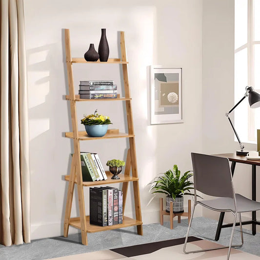 ADOUER WOOD Solid Acacia Wood Multi-Use Bookshelf