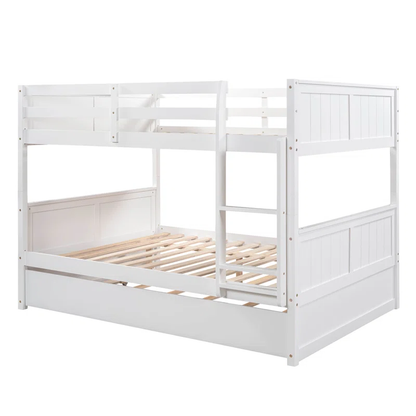 ADOUER WOOD Solid Sheesham Wood Classic Bunk Bed For 3 Persons