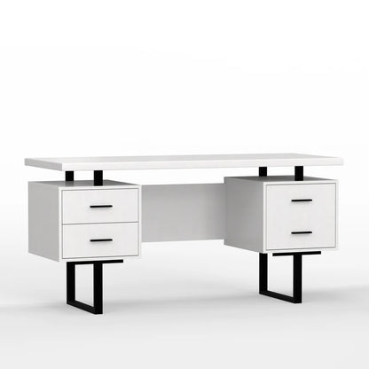 Premium Solid Sheesham Wood Both Side Drawer & Cabinet Study Table