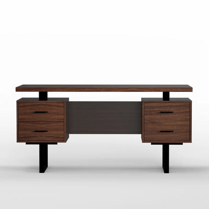 Premium Solid Sheesham Wood Both Side Drawer & Cabinet Study Table