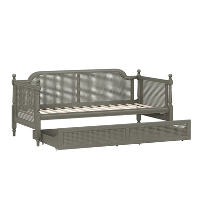 ADOUER WOOD Solid Sheesham Wood Trundle Beds Cum Sofa