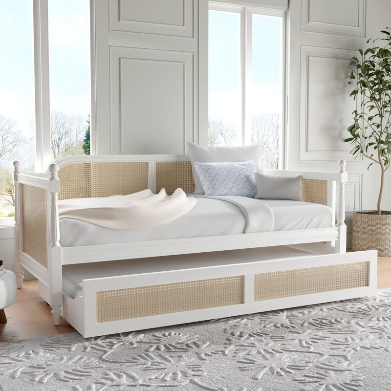 ADOUER WOOD Solid Sheesham Wood Trundle Beds Cum Sofa