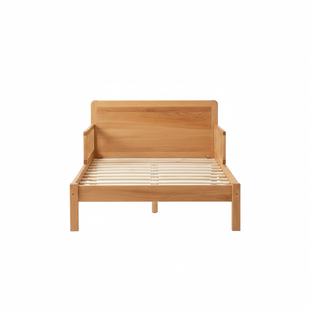 ADOUER WOOD The Scandi-Minimalist Solid Wood Toddler Transition Bed