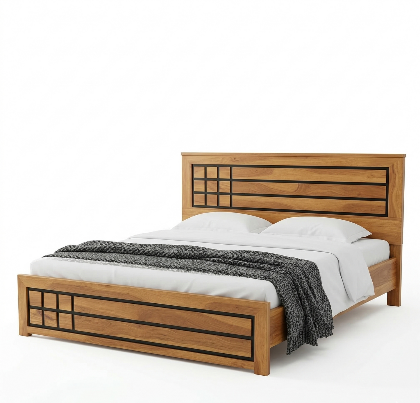 ADOUER WOOD Luxury Solid Wood Platform Bed Frame