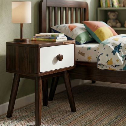 ADOUER WOOD mid-century modern style Bedside Table For Kids Room