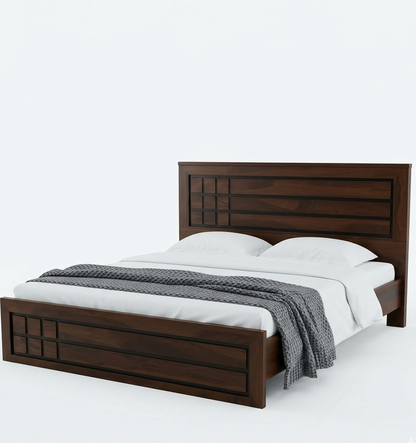 ADOUER WOOD Luxury Solid Wood Platform Bed Frame