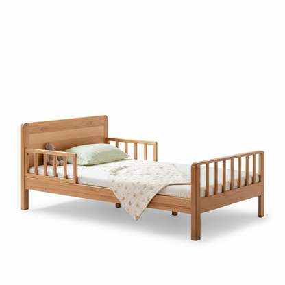 ADOUER WOOD The Scandi-Minimalist Solid Wood Toddler Transition Bed
