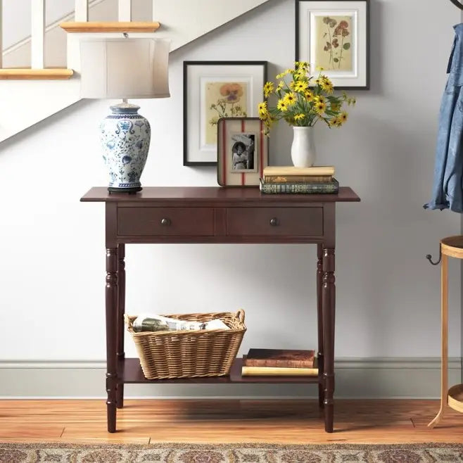 ADOUER WOOD 37.8'' Solid Wood Console Table Best Designer Best Quality Collection
