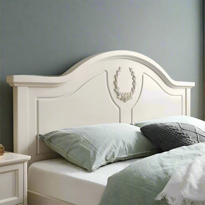 ADOUER WOOD Luxury Standard Bed Without Storage For Bedroom (Light Beige)